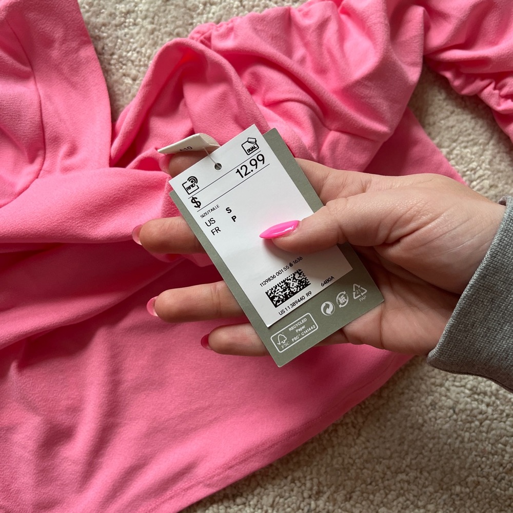 Pink Ruffled Sleeve H&M Top - Picture 4 of 4